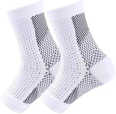 Generic Functionalsocks - Functional Socks for Neuropathy,Ankle support brace for Women Men,Soothe socks for Neuropathy (White, Large-X Large)