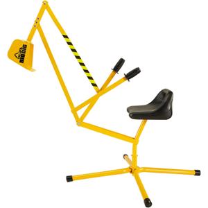 Big Dig Outdoor Toy Excavator Digger Playset w/ 360 Rotation for Kids Ages 3 & Up, Yellow