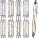 Spanish Bible Ballpoint Pens - 24 Pcs Christian Scripture Verse Retractable Ball point Pen Black Ink Inspiration Religious Gifts for Women Floral Regalos Cristianos Church Office Essentials