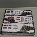 DULONIME Train Set for Toddlers 3-4, Electrical Alloy Trains with Track, Light, Sound and Scene, Christmas Train Sets for Around The Tree, Christmas Birthday Gifts for Kids Boys Girls 3-8 Years Old