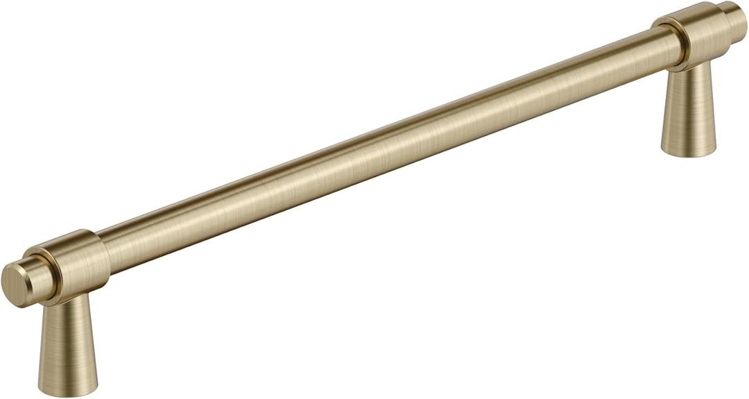 Amerock Destine 7-9/16 inch (192mm) Center-to-Center Golden Champagne Cabinet Pull, BP36901BBZ