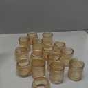 30 Pcs Assorted Gold Votive Candle Holders for Wedding Table Centerpieces, Glass Tea Lights Candle Holder for Diwali Decorations, Wedding Decorations, Vintage Boho Home Tea Party Decor,