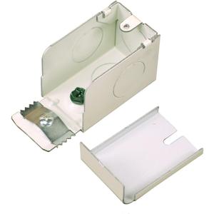 Legrand Wiremold V2010A2 2000 Series Metal Raceway For Extending Power, Entrance End Fitting to Connect 2000 Series Raceway and Plugmold to 1/2" Conduit, Ivory (1 Pack)