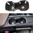 for Volvo Car Cup Holder Coaster, Silicone Cup Holder Insert, Non-Slip Cup Holders, Car Accessories Interior， for XC60 XC90 XC40 Center Part Storage Box Accessories ((Coaster) Wireless Charging)