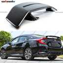 Universal Car Rear Spoiler Wing, 47 Inch ABS Adjustable Trunk Spoiler, Gloss Black Aftermarket Racing Style Wing, No-Drill Installation, Fit Most Sedans Coupes Hatchbacks - WheelX