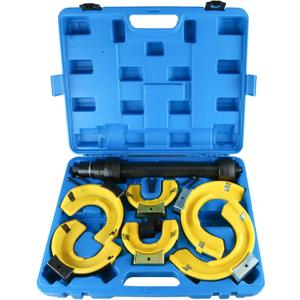 8MILELAKE Macpherson Strut Spring Compressor Kit Interchangeable Fork Coil Extractor Tool Set