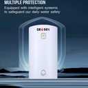 Electric Hot 50 liter Water Heater Storage, RV TR Endless Trailer Indoor Waterproof Shower Water Heater Compact Point-of-Use, Bathroom Shower (13.2 gallon) plug in 120v