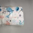 Universal Baby Stroller Seat Liner Cotton Pushchair Seat Cushion Breathable Pram Liner Insert Pad Cover Soft Stroller Cushion Pad Head and Body Support Mat (blue)