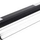 REPTI ZOO T5 HO UVB Lighting Combo Kit, Terrarium Hood Comes with Desert 10.0 UVB T5 Lamp (24W)