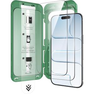 NIMASO for iPhone Air Screen Protector Full Coverage 6.5-Inch, No Bubbles No Dust Instant Installation, 9H Hardness Tempered Glass Military Grade Shatterproof, Anti-Scratch, 2 Pack