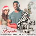 Wrestling Christmas Ornaments 2025 - Unique Wrestling Gifts for Friends and Family, Inspirational Gifts for Men, Boys, Kids, Sport Fans, Coaches, Wooden Ornaments for Christmas Decorations