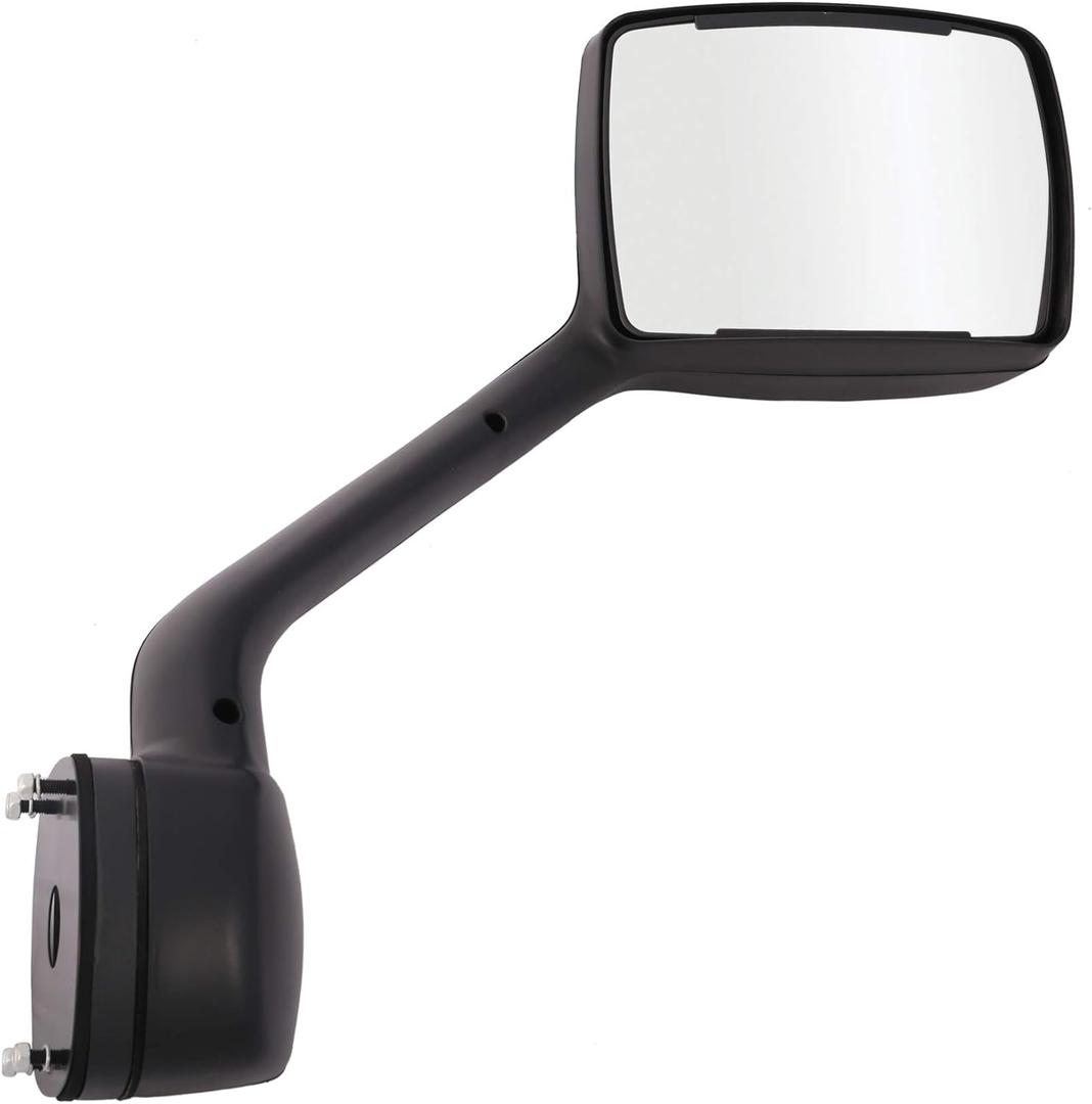 Lynol Passenger Right Side Chrome Housing Manual Hood Mirror Assembly Replacement Compatible With 2010+ Kenworth T680 2010+ Peterbilt 579 587 Fits L59-6003-200
