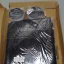 QWR Reinforced Cat Screen Door,Fits Door Opening Size 32''x 80'',Thickened Cat Proof Screen Door with Zipper Closure for Living Room,Kitchen,Bedroom (U-Type,Black)