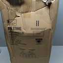 Industrial Bar Stool-Set of 2-Swivel Counter Coffee Chair-Extra Pub Height Adjustable 22-33 inch