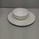 Lenox Venetian Lace Place Setting Bowl and  Venetian Lace Dinner Plate, White