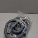 HLMOptimo 6 Feet Universal Washing Machine Drain Hose Flexible Dishwasher Drain Hose Extension Kits Corrugated Washer w/ 2 Clamps 1 adapter 1 U-Bend Holder