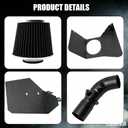 Cold Air Intake Compatible with 2009-2017 Toyota Corolla / 2016-2017 Scion iM 1.8L, Heat - Resistant Aluminum Pipe, High - Flow Filter