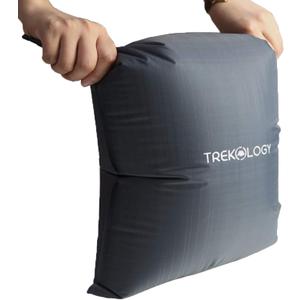 TREKOLOGY 30L Pump Sack Roll Top Compression Pump Bag - Fit for UL Sleeping Mats - Quick & Easy Pumping Sack for Camping Mats, Inflatable Pad, & Sleep Mattress