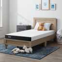 Lucid 5 Inch Memory Foam Mattress Low Profile - Firm Feel - Infused with Bamboo Charcoal and Gel - Bed in a Box - Temperature Regulating - Breathable - Twin Size