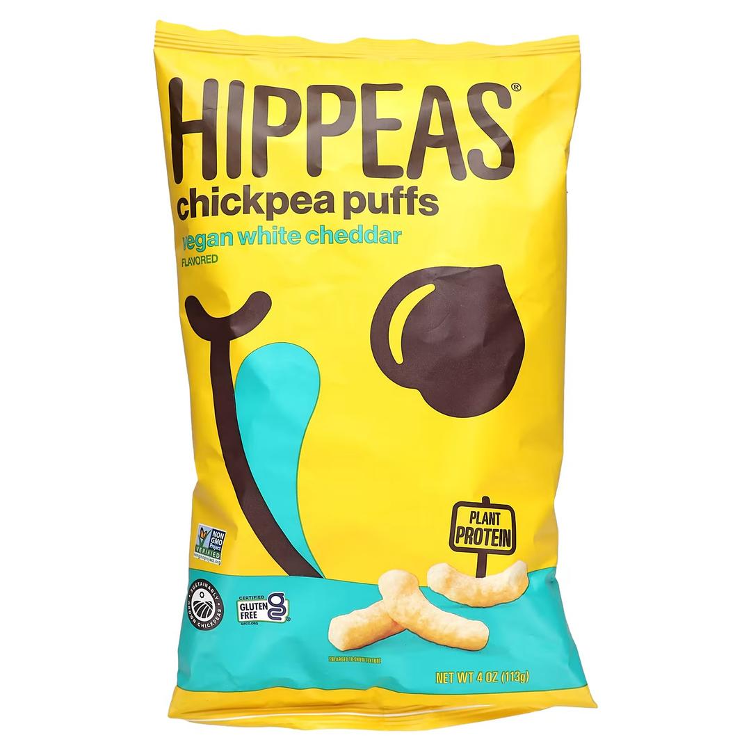 Hippeas Chickpea Puffs, Vegan Nacho Vibes, 0.8 Ounce (Pack of 18), 3g Protein, 2g Fiber, Vegan, Gluten-Free, Crunchy, Plant Protein Snacks, Best By 02/05/2026