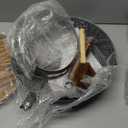 Leidawn 12.8" Carbon Steel Wok-11Pcs Woks & Stir Fry Pans Wok Pan with Lid, No Chemical Coated Chinese Woks with 10 Cookware Accessories, Flat Bottom Wok for Electric, Induction, Gas Stoves