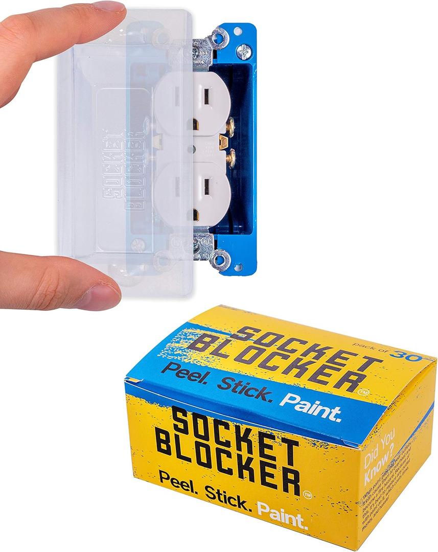 The Smarter Outlet Cover for Drywall & Painting  Better Than Tape for Remodeling & DIY Projects - 30 Pack