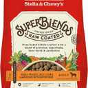 Stella & Chewy's SuperBlends Raw Coated Wholesome Grains Grass-Fed Beef, Beef Liver & Lamb Recipe with Superfoods, 3.5 lb. Bag, BBD 08-20-26