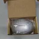 seenda Wireless Mouse, 2.4G Noiseless Mouse with USB Receiver Portable Computer Mice for PC, Tablet, Laptop and Windows/Mac/Linux (White & Silver)