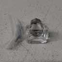 Abbott Collection Clear Small Square Flat Knob