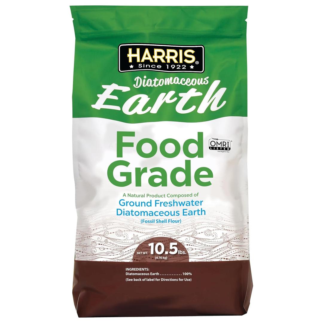 HARRIS Diatomaceous Earth Food Grade 10.5 LB, OMRI Certified, No additives or fillers (EXP 09/10/26)