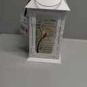 Memorial Lantern Bereavement Gifts in Memory of Loved One - Remembrance Sympathy Gifts for Loss of Mother or Father with LED Candle and Remote (Those We Love Dont Go Away White)