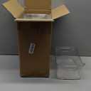 12 Pack Clear Plastic Storage Bins, Pantry Organizers and Storage, Clear Pantry Organizer Bins, Plastic Containers with Handle for Kitchen,Freezer,Cabinet,Closet,Bathroom Under Sink Storage (Medium)