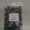 Mudder 200 Count Replacement Christmas Tree Light Bulbs 2.5v 0.425 Watt Mini Replacement Light Bulb Incandescent Wire String Lights Prelit Xmas Tree Decoration(Green Base with Warm White Bulb)