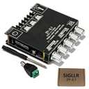 Bluetooth 5.1 Audio Stereo Amplifier Board,200W HiFi 2.1 Channel Mini Subwoofer Power Amp Module with Treble & Bass Control,DC 12-24 V, Audio Amp Board for Home DIY Wireless Speaker