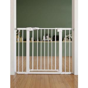 Babelio 26-40" Pressure Mounted Baby Gate for Stairs, PressGuard Dog Gate, 30"Tall 26"-40" Wide