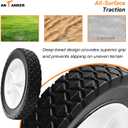 10 Inch Lawn Mower Wheel Replaces for Oregon 72-110 Hand Trucks Utility Carts 10" x1.75" Wheel, 2Pcs