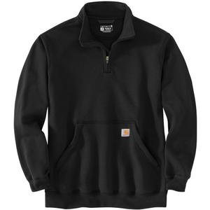 Carhartt Men's 105294 Loose Fit Midweight Quarter Zip Mock Neck Sweatshirt, L