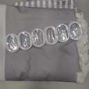 Seasonwood Grey Shower Curtain Modern Fabric Shower Curtains White Tassels Farmhouse Shower Curtains Striped Shower Curtain Waterproof 72x72 Inch