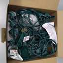 C9 Clear Vintage Outdoor String Lights with 26 C9 Clear Glass Bulbs, 25Ft Hanging Roofline Lights for Outdoor Christmas Tree Party Backyard Wedding Decor - Green