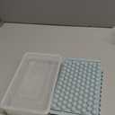 WIBIMEN Mini Ice Cube Trays, Small Tiny Round Pebble Crushed Nugget Ice Trays for Freezer with Lid - Chilling Drinks Coffee Juice (2 Pack/0.55In - Blue)