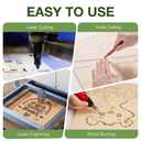 8 Pack Bubinga Plywood Sheets, 12 x 16 x 1/8 Inch, 3mm Plywood for Laser Cutting and Engraving, Thin Unfinished Wood Sheets Blanks for Architectural Models and DIY Crafts