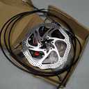 Bike Disc Brake Kit,Bike Front and Back Disc Brake Kit-Calipers,2 Pcs Stainless Steel 160 mm Rotors&Cable&Brake Lever&A Pair of Bicycle Brake levers&Fixing Screws