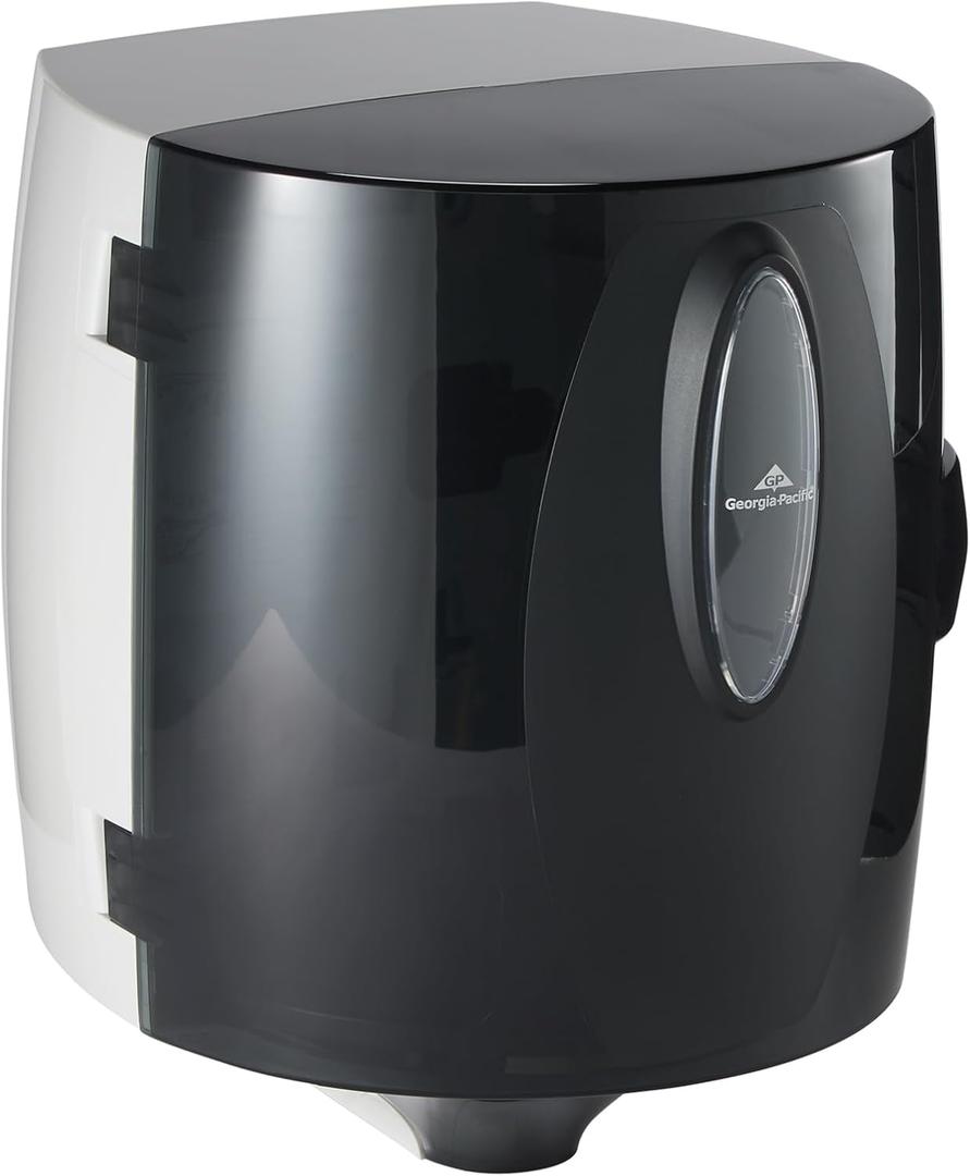 Universal Centerpull Paper Towel and Wiper Dispenser by GP PRO (Georgia-Pacific), Black, 54050, 10.25 W x 10.75 D x 12.625 H, 1 Dispenser