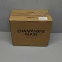 C CREST Set of 12, Champagne Glasses, 6 Ounce Champagne Flute, Lead-free Drinkware, Clear