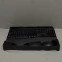 Wireless Keyboard and Mouse Combo,2.4G Full Size Wave Keys Ergonomic Keyboard with Wrist Rest for Natural Typing, 3 DPI Adjustable Ergonomic Silent Mouse for Computer/Laptop/Windows/Mac (Black)