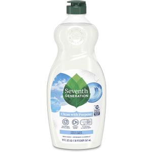 Seventh Generation Dish Liquid Soap Free & Clear liquid soap Pack of 5 Dishwashing Soap Dish Soap for sensitive skin 19 oz