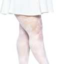 Leg Avenue Women's Dark Alternative Animal Fishnet Tights (White), 1X-2X