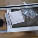 PetSafe Sliding Glass Pet Door - No-Cut DIY Install Doggy Door for Renters - Aluminum Frame - Adjustable Height 91 7/16" to 96" - Ideal for Medium Dogs Up to 40 lb - White