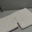 Natural Linen Boho Curtains 54 Inch Length Semi Sheer Bohemian Window Drapes for Living Room Bedroom Light Filtering Farmhouse Neutral Curtain Panels, Rod Pocket,Sets of 2