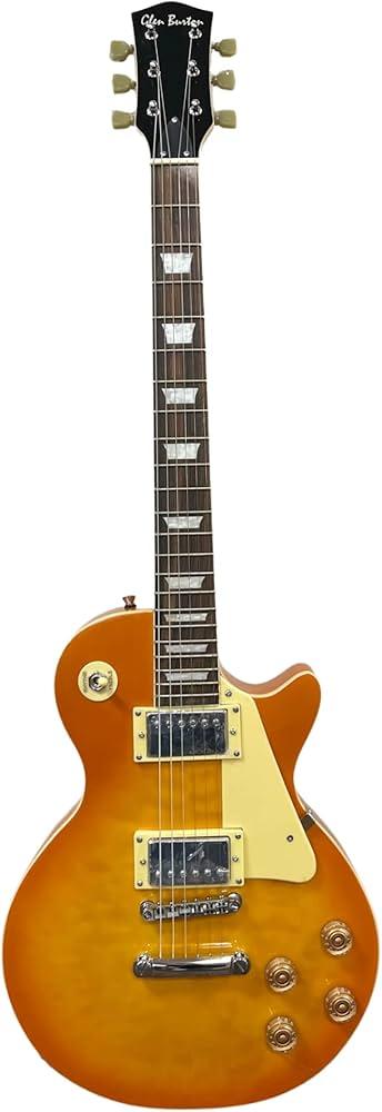 Glen Burton 6 String Electric Guitar Pack, Right, Gold/Tan (BGE320BCO-GLD)